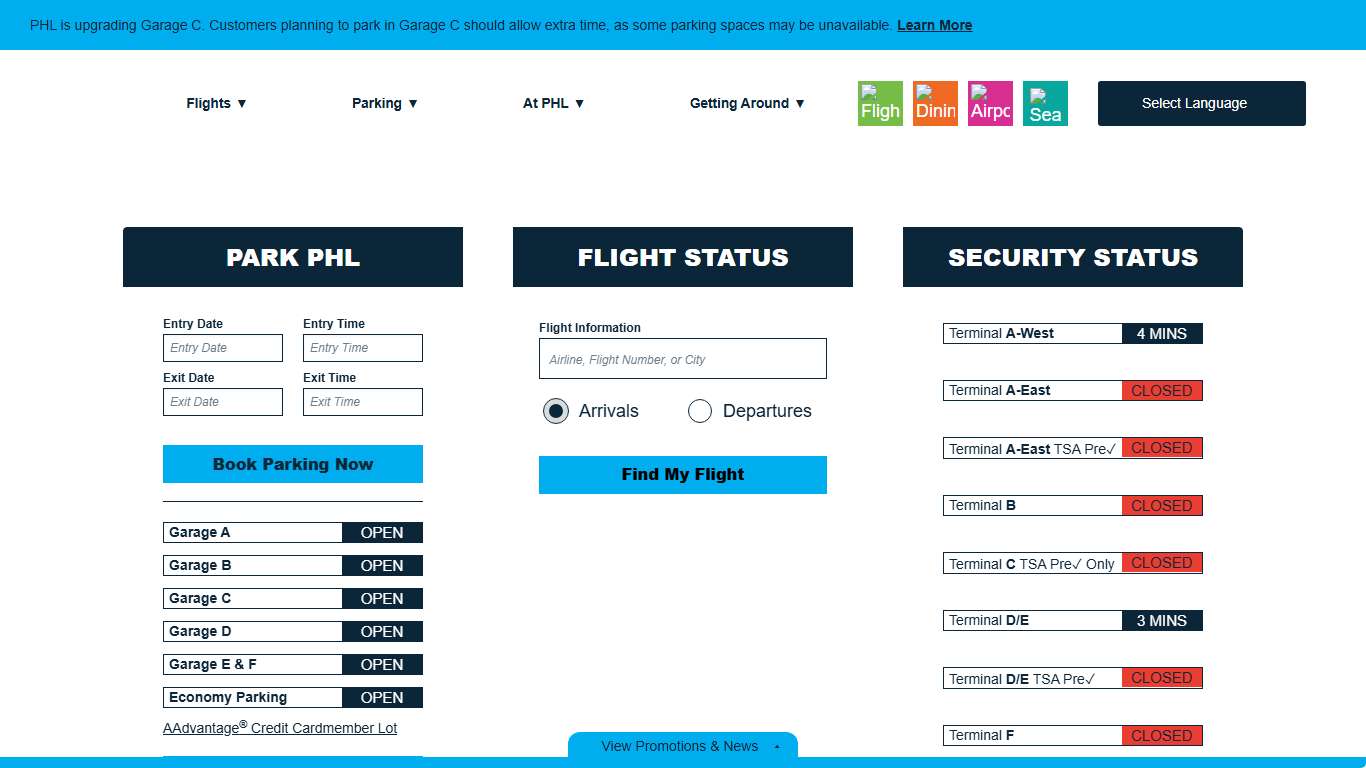 PHL Philadelphia International Airport PHL.org